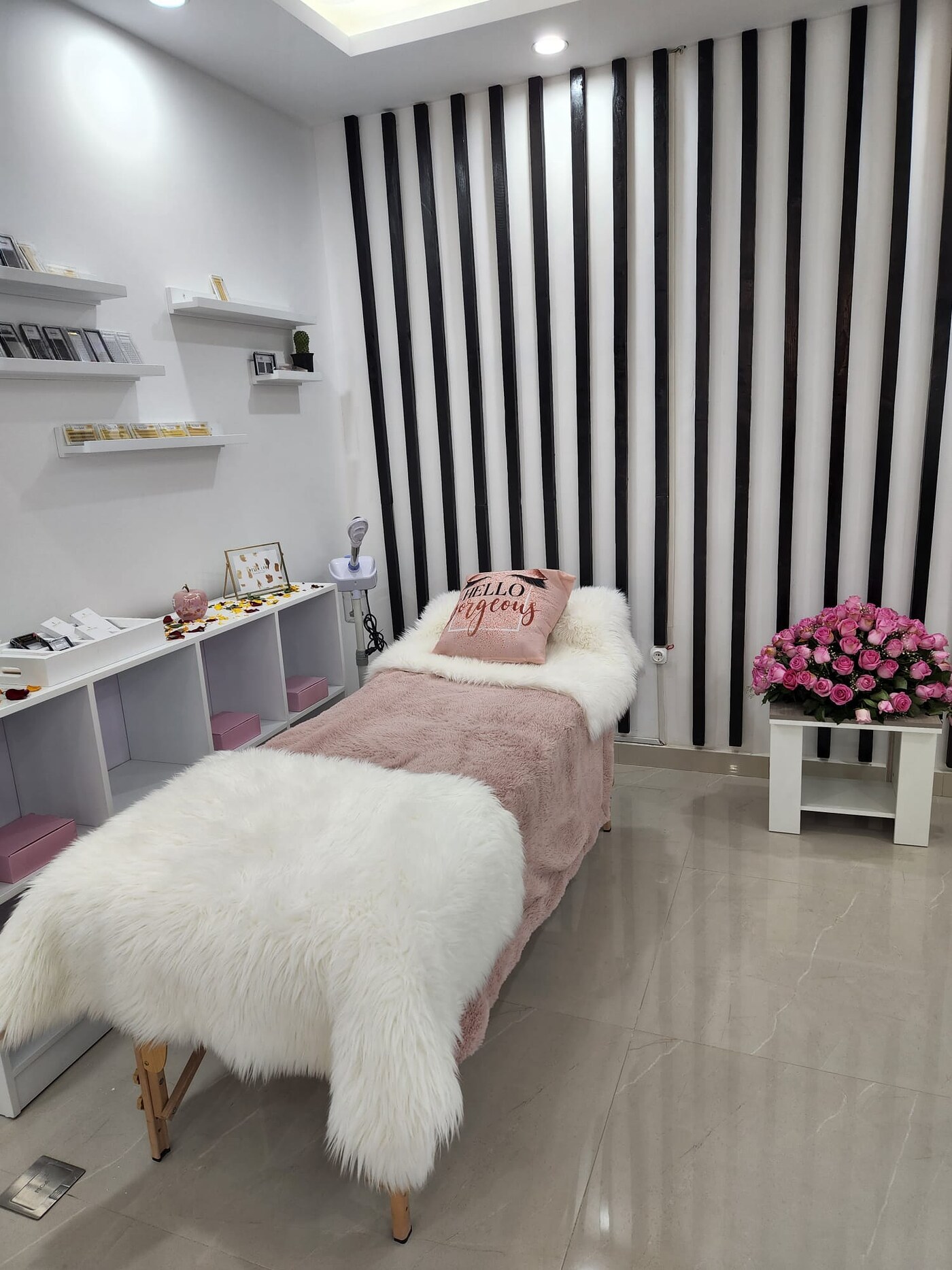Spa treatment room at Bloom Beauty